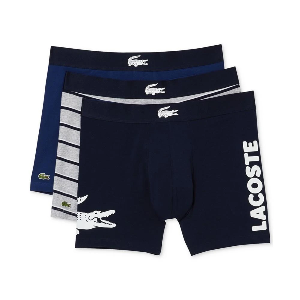 Lacoste Men's Casual Stretch Boxer Brief Set, 3 Pack 5