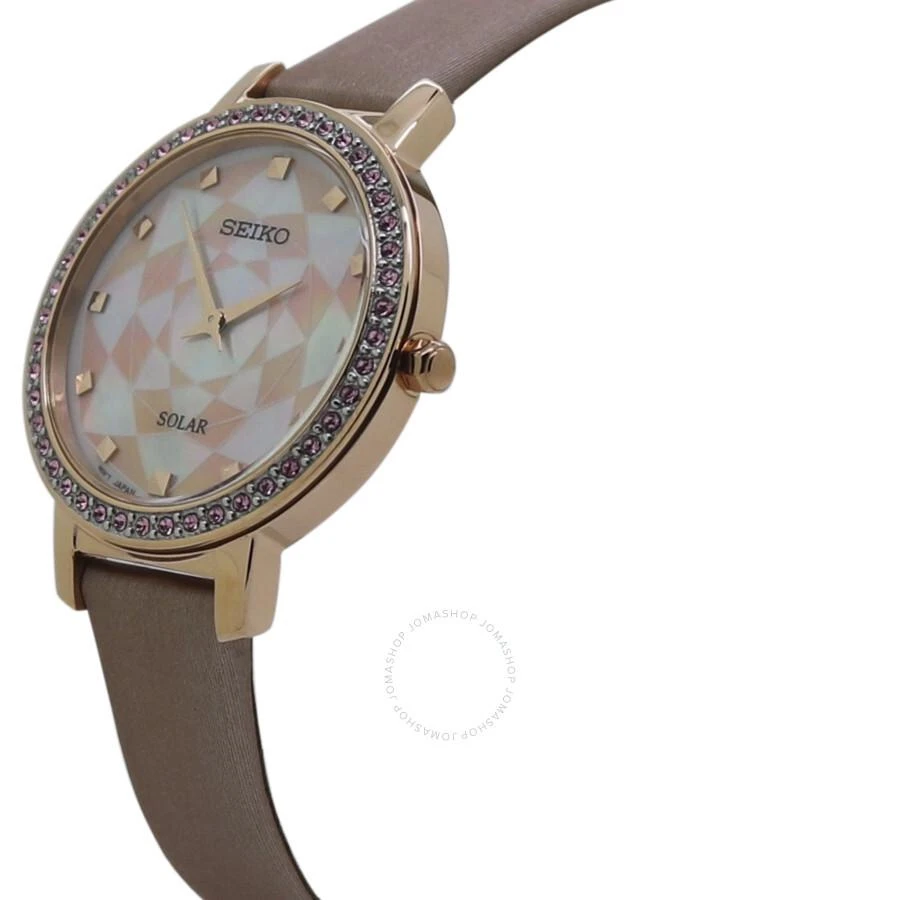 Seiko Crystal Mother of Pearl Dial Ladies Watch SUP456P1 2