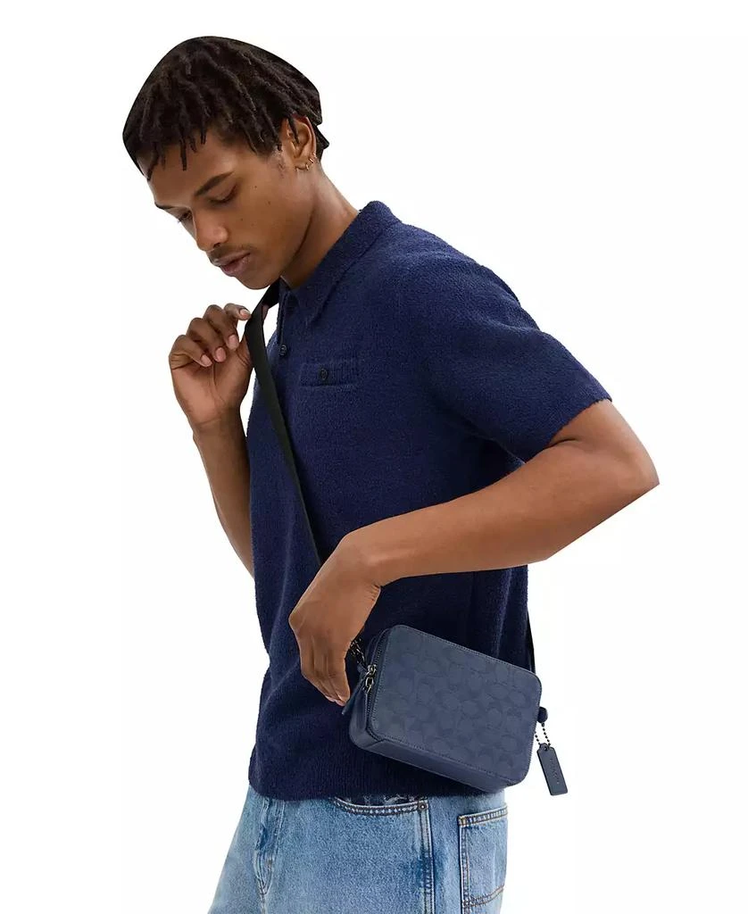 Coach Men's Charter 19 In Signature Canvas Jacquard Crossbody 5