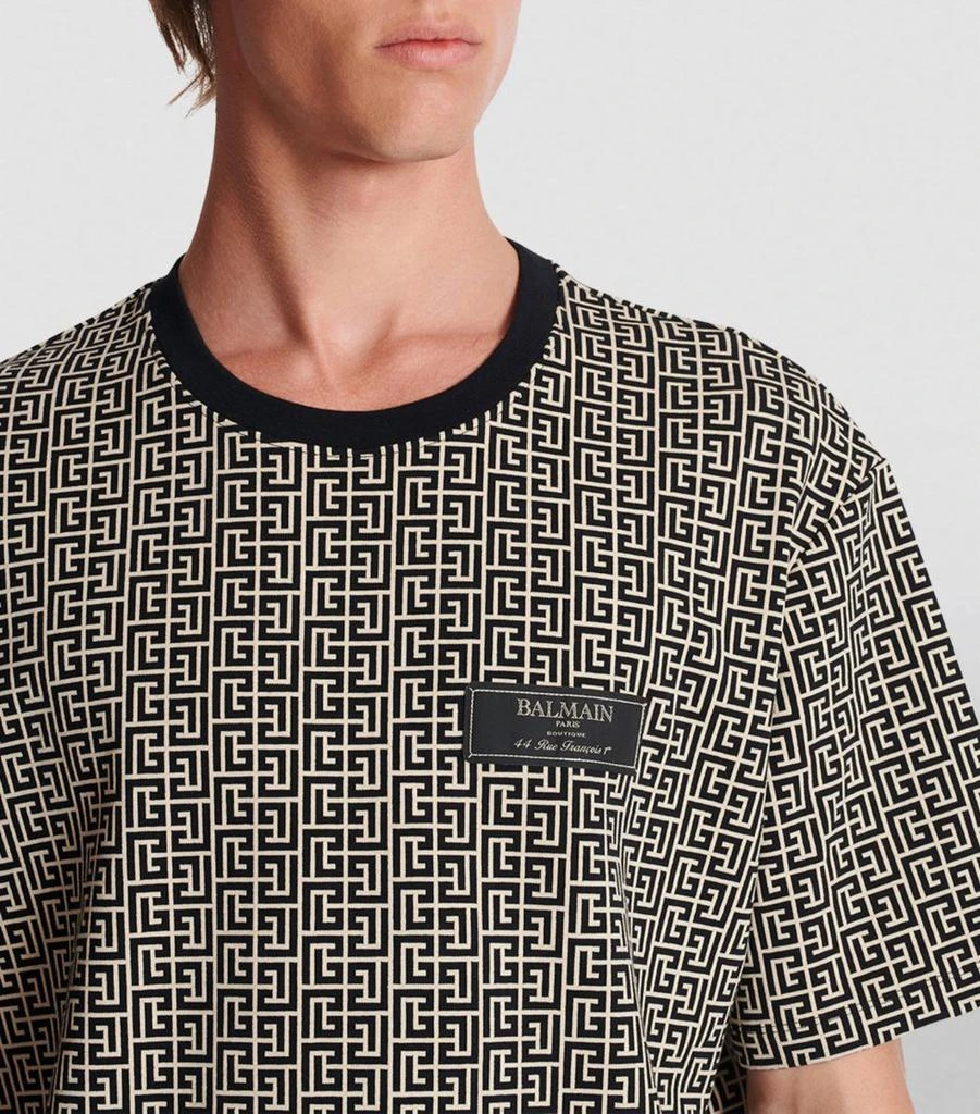 Balmain Jacquard Monogram T-Shirt 7