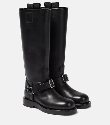 Burberry Saddle leather knee-high boots 1