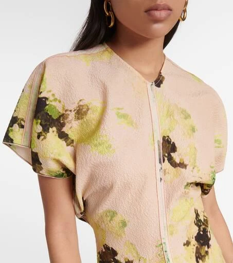 Victoria Beckham Floral midi dress 4