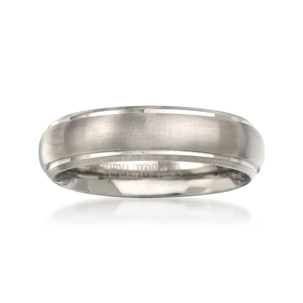 Ross-Simons Ross-Simons Men's 6mm Titanium Wedding Ring 1