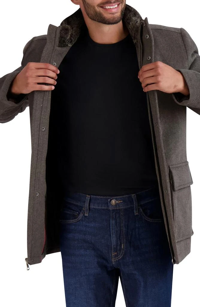 Cole Haan Novelty Wool Carcoat 3
