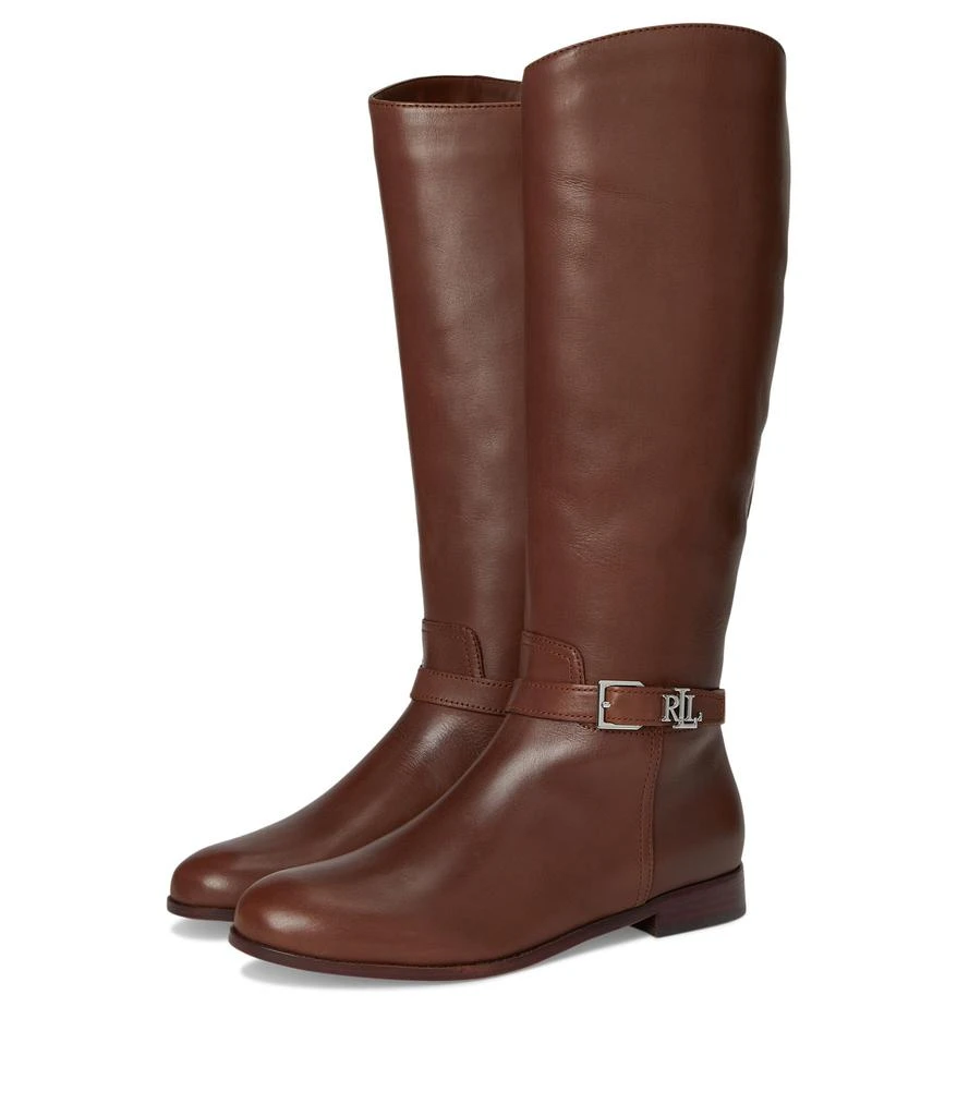 Ralph Lauren Brooke Burnished Leather Riding Boots 1