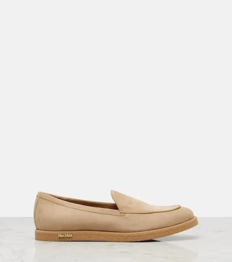 Max Mara Softymoc suede loafers 4