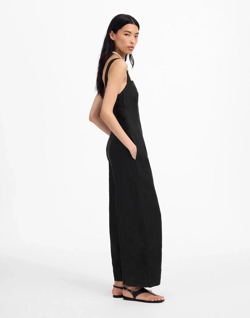 Madewell Squareneck Wide-Leg Jumpsuit in 100% Linen 3