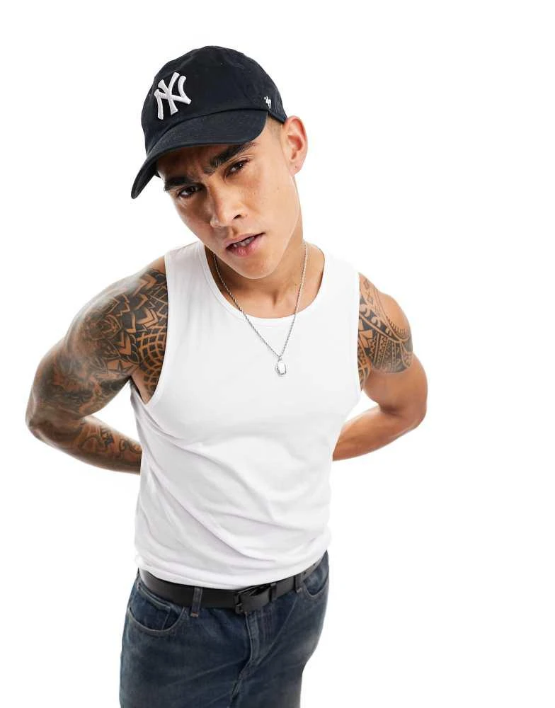 Weekday Weekday standard fit vest tank top in white 1