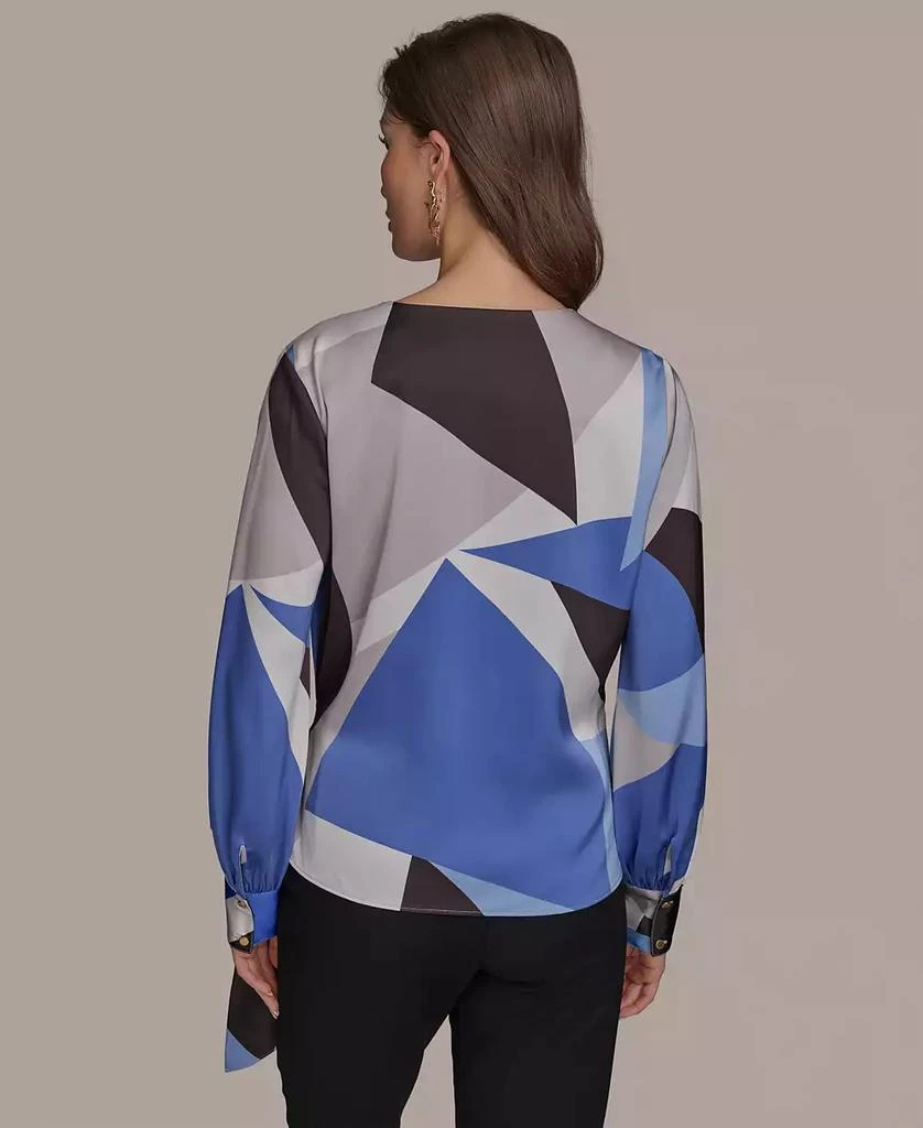 Donna Karan Women's Faux-Wrap Long-Sleeve Top 2