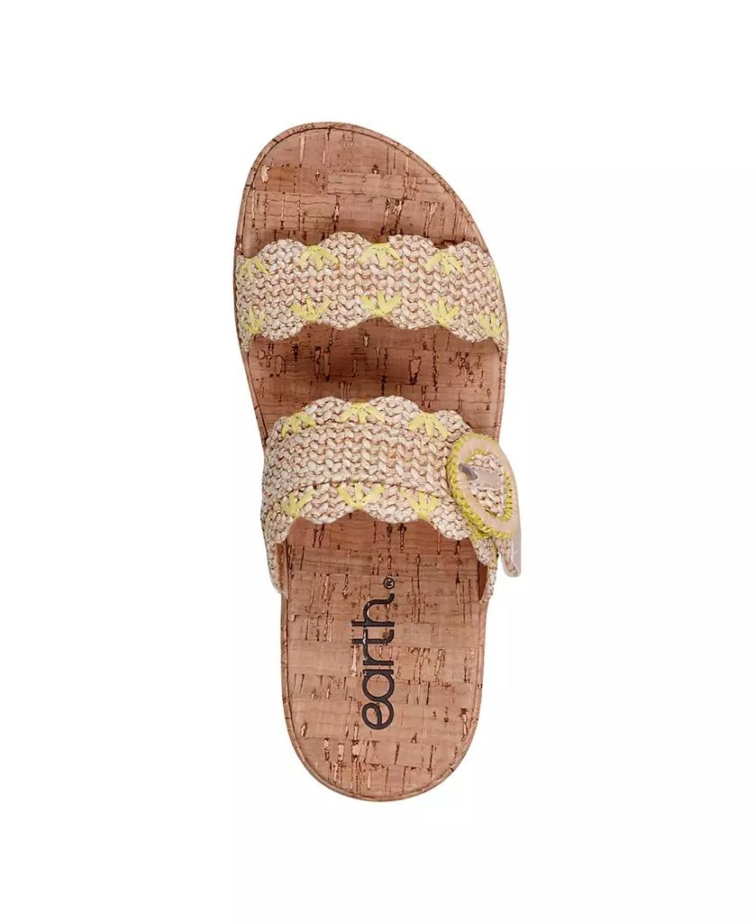 Earth Women's Subtle Woven Slip-On Platform Sandals 4