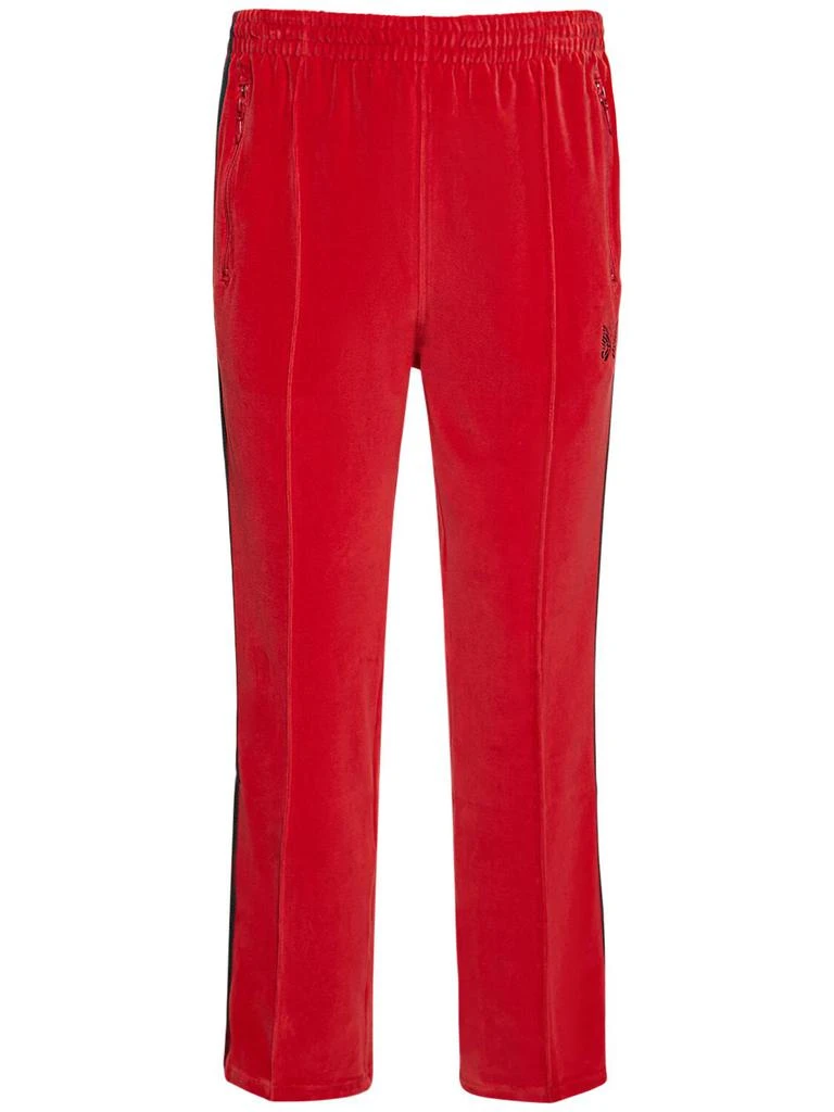 Needles Logo Velour Track Pants 1