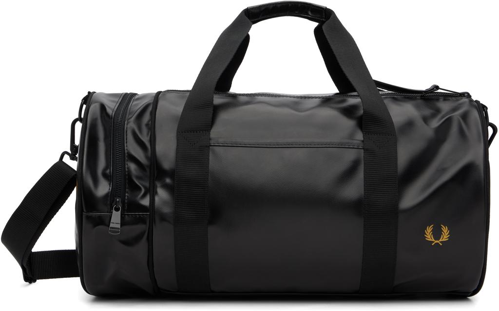 Fred Perry Brown Tonal Barrel Duffle Bag