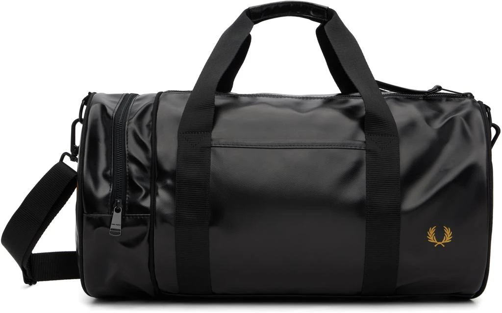 Fred Perry Brown Tonal Barrel Duffle Bag 1
