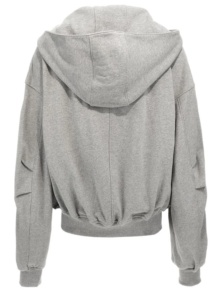 The Attico The Attico Logo-Appliqué Zip-Up Hoodie 2