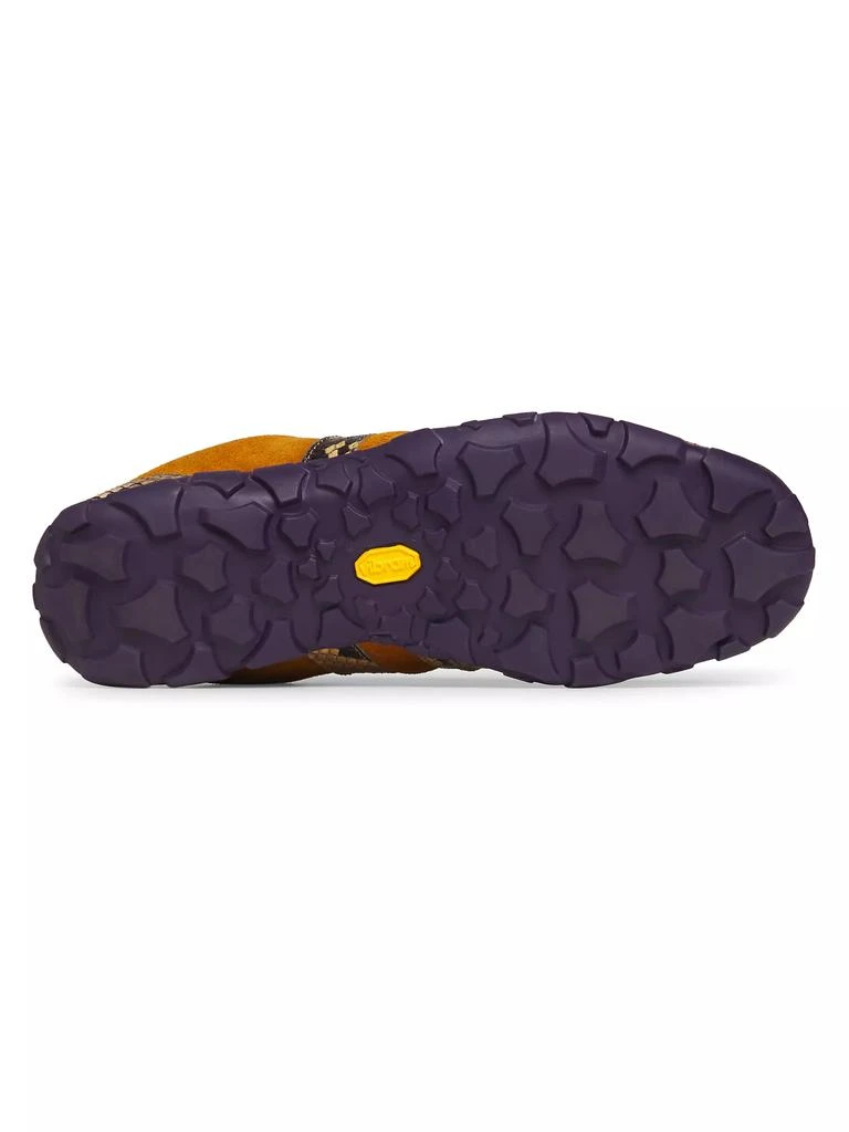 WALES BONNER Dream Study Snake-Printed Leather & Suede Low-Top Sneakers 6