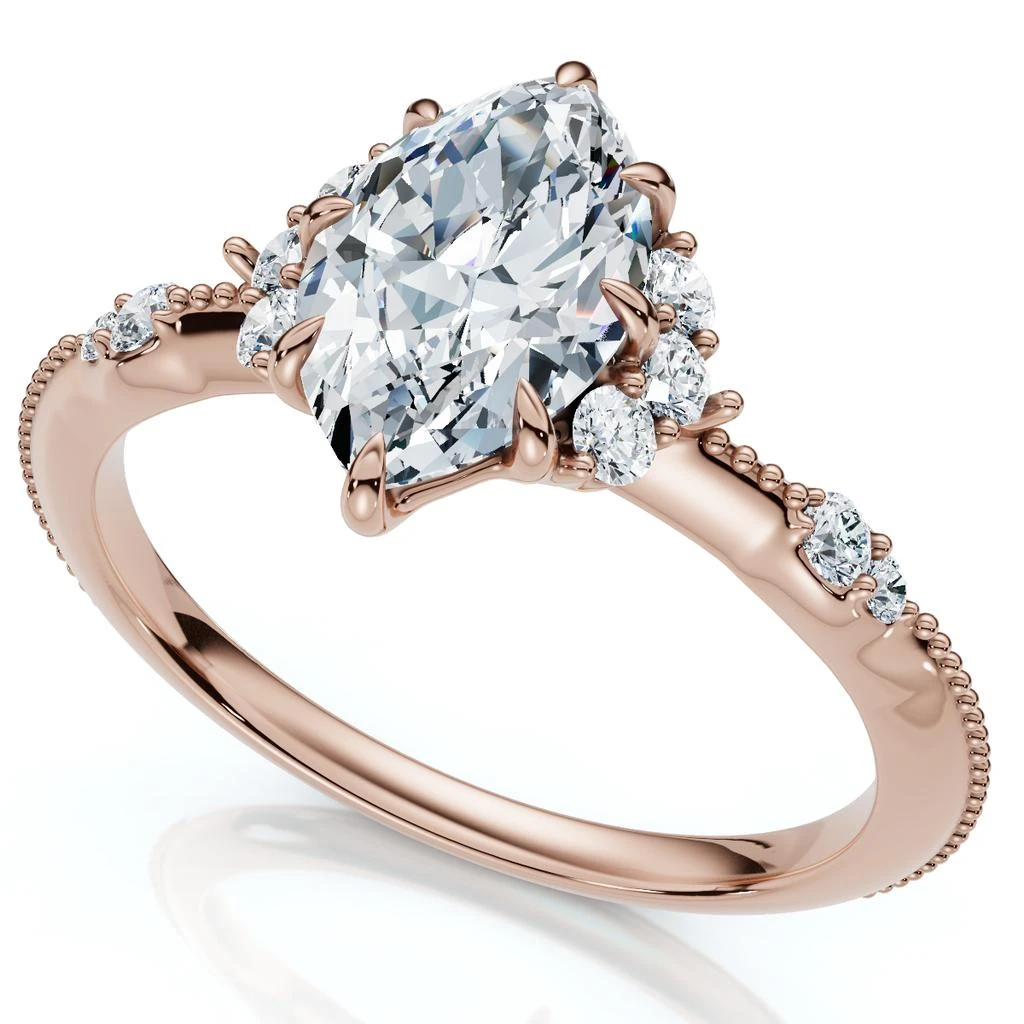 Pompeii3 1.20Ct Marquise Viviana Diamond Engagement Ring 14k Gold Lab Grown EF/VS 4