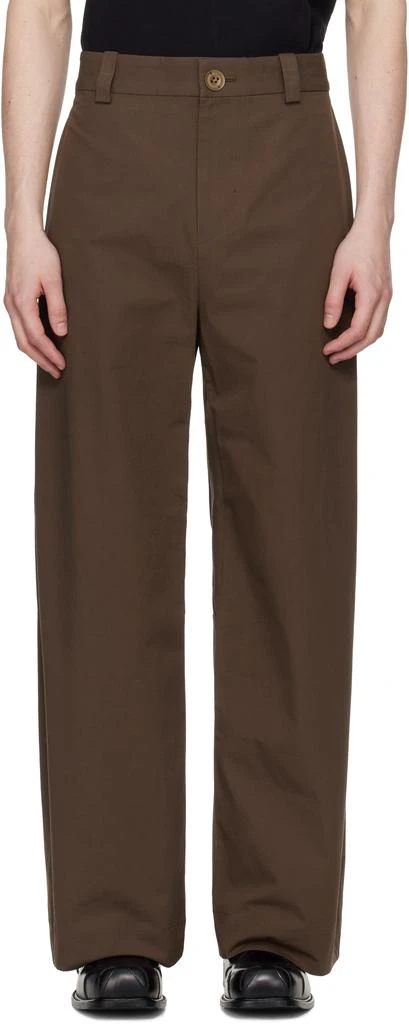 pet-tree-kor Brown Erosion Trousers 1