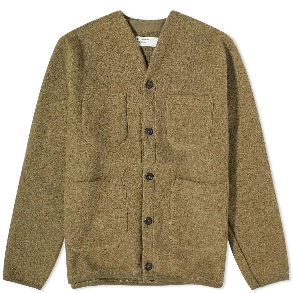 Universal Works Universal Works Wool Fleece Cardigan 1