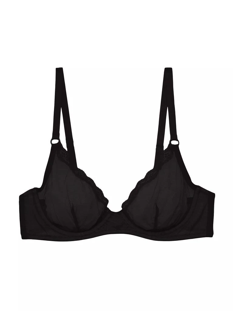 Fleur du Mal Sheer Tulle Demi Bra 1