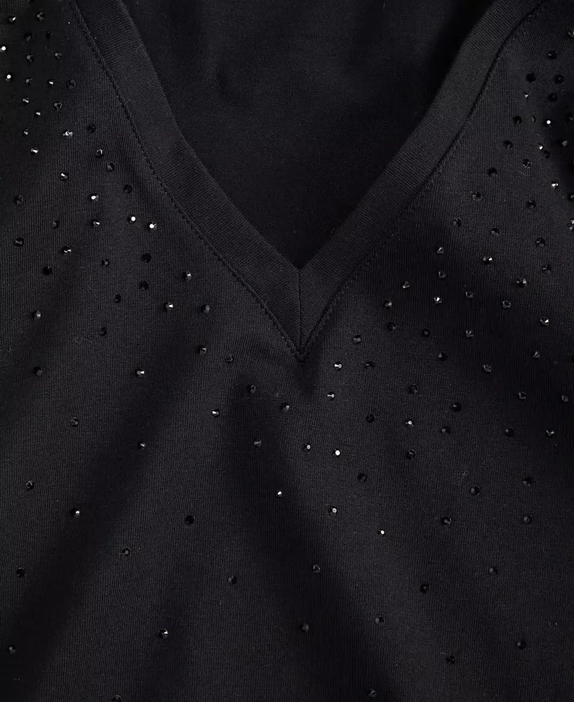 INC International Plus Size V-Neck Rhinestone-Embellished Top, Macy
s Exclusive 4