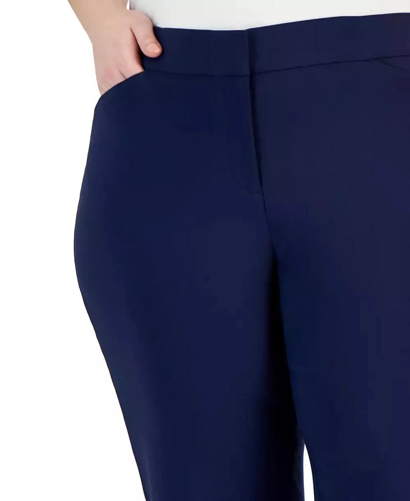 JM Collection Plus Size Curvy-Fit Straight-Leg Pants, Exclusively at Macy's 4