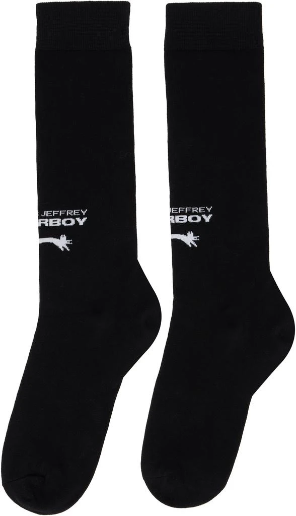 Charles Jeffrey Loverboy Two-Pack Black & White 'Loverboy' Socks 3