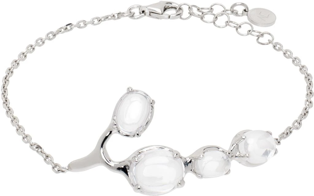 Alan Crocetti Silver Clear Droplet Bracelet 1