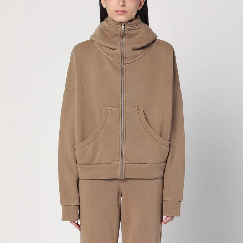 Entire Studios Beige zip-up sweatshirt in cotton 1