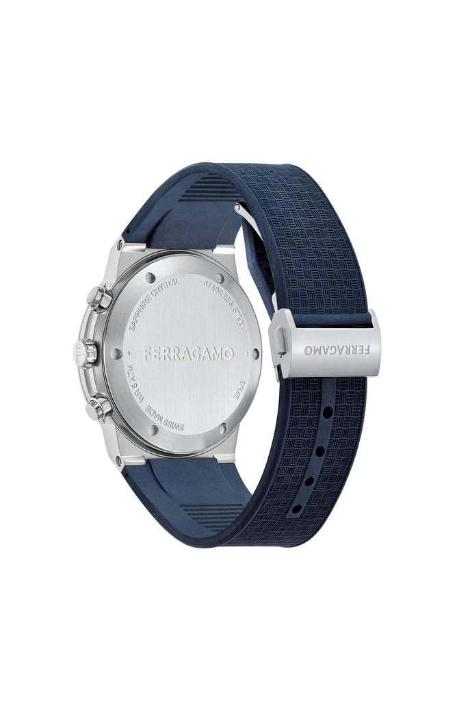 Salvatore Ferragamo Ferragamo Sapphire Chrono Silicone Watch 3
