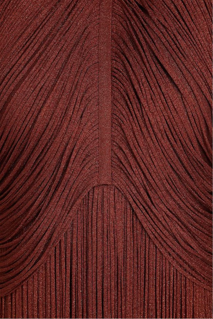 Herve Leger Fringed bandage gown 4