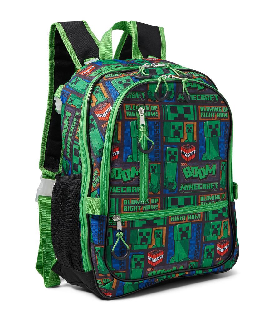BIOWORLD Kids Minecraft Backpack Set (Little Kid/Big Kid)