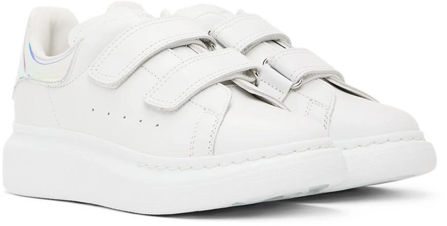 Alexander McQueen Kids White Oversized Sneakers 4