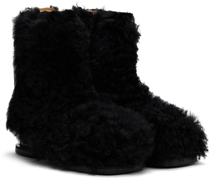 Black Stun Shearling Boots – On Sale Now with Up to 74% Off