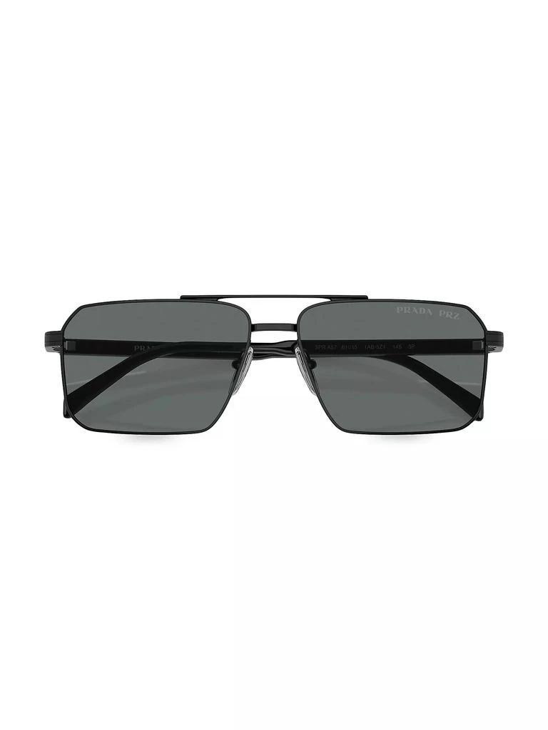 Prada 61MM Rectangular Sunglasses 8
