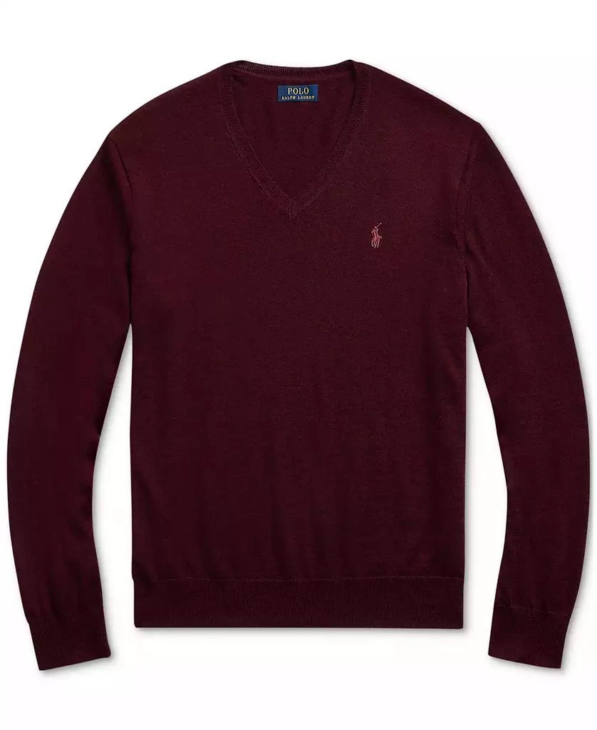 Ralph Lauren Men
s Washable Wool V-Neck Sweater 5