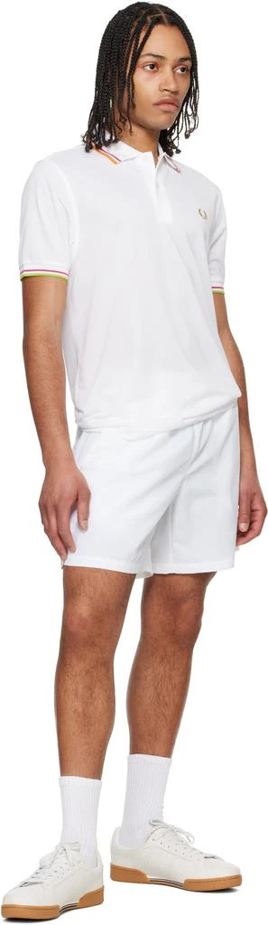 Fred Perry White On Court Shorts 4