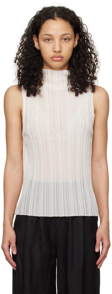 ANINE BING White Harlow Tank Top