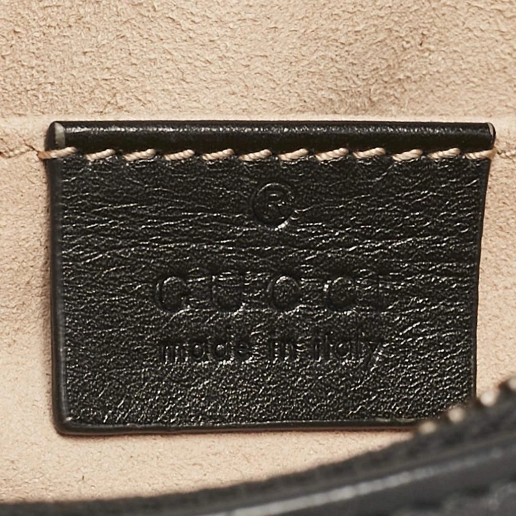Gucci Gucci Black Matelassé Leather Mini GG Marmont Belt Bag 10