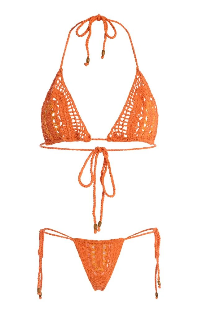 Akoia Swim Akoia Swim Exclusive Crocheted Cotton Bikini - Moda Operandi