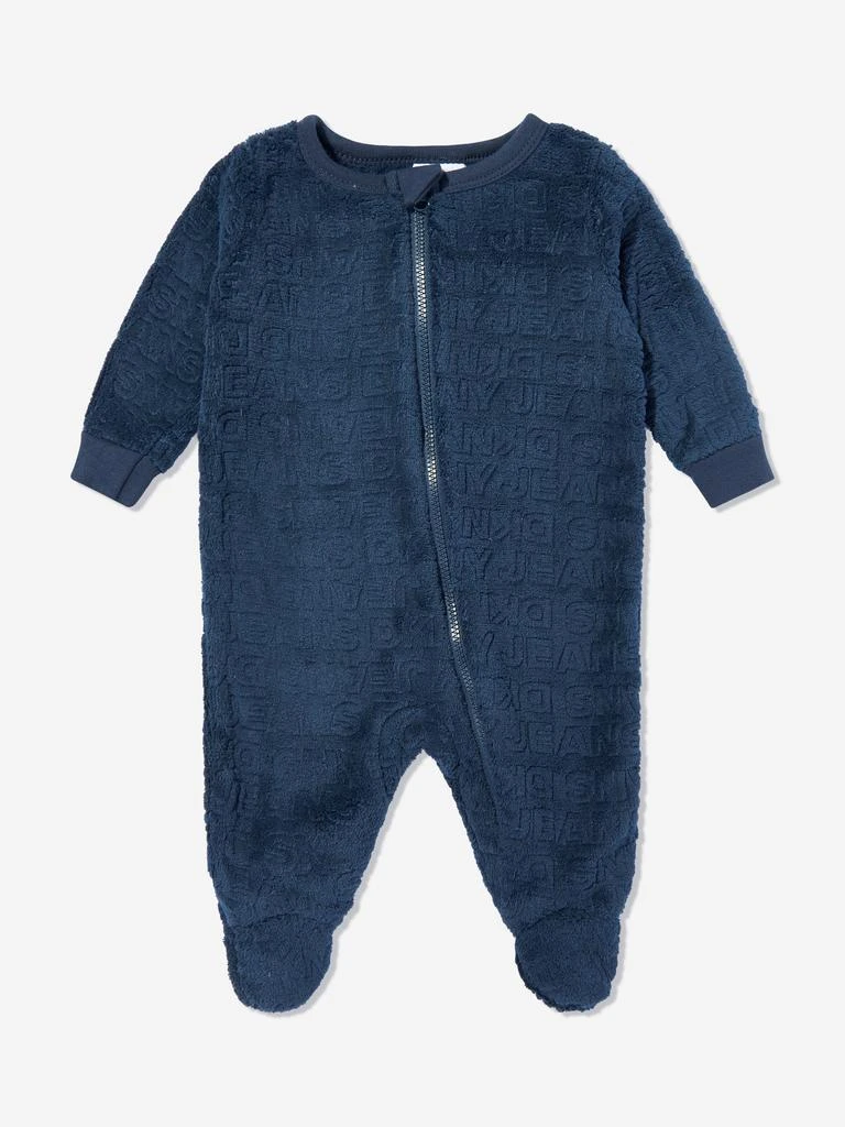 DKNY DKNY Baby Boys Fleece Babygrow in Navy 1