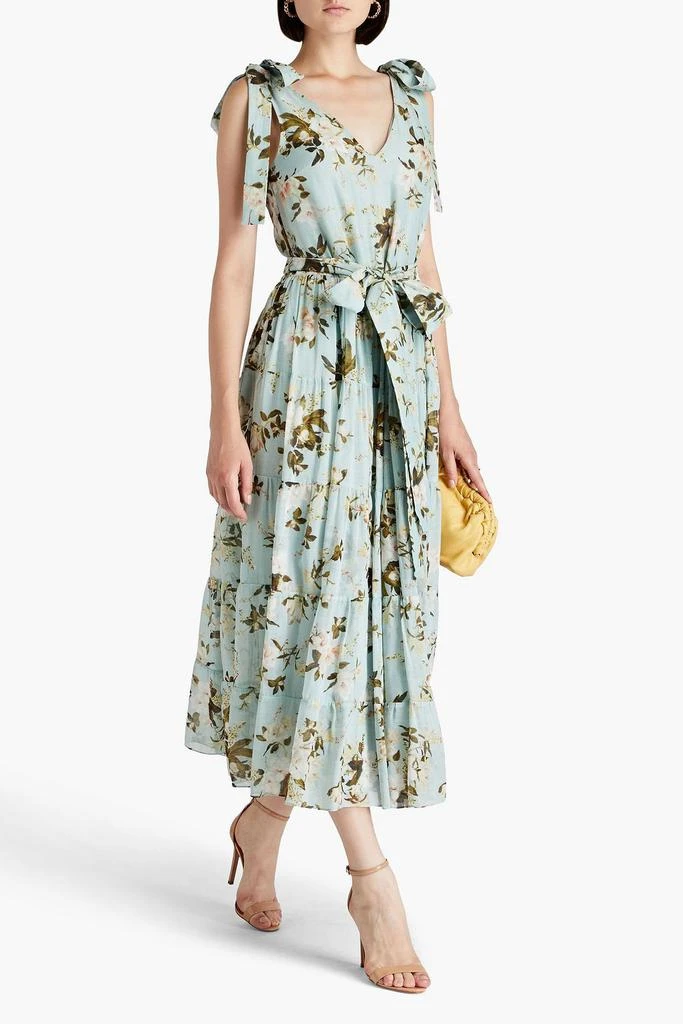 Erdem Floral-print twill cotton and silk-blend voile midi dress 2