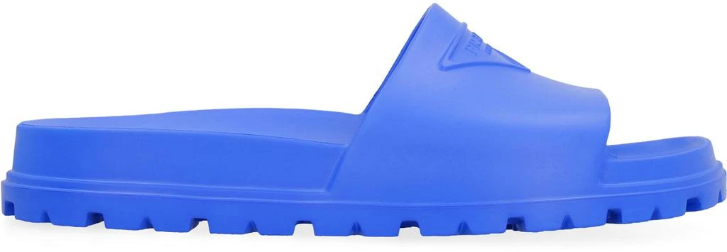 Prada Logo Detail Rubber Slides 2