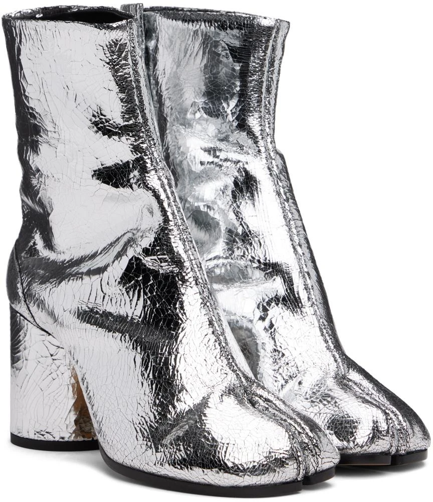 MAISON MARGIELA Silver Tabi Broken Mirror Boots 4