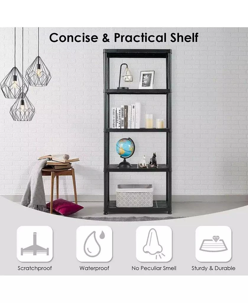 Ecooso 5-Tier Storage Shelving Freestanding Heavy Duty Rack 4