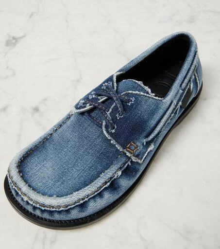 Loewe Campo denim boat shoes 5