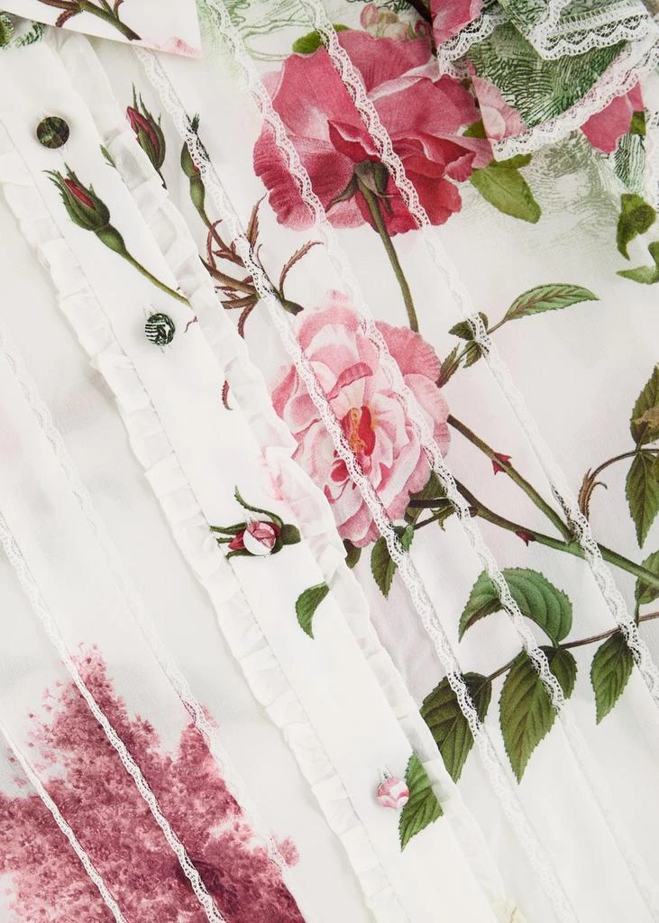 Alice + Olivia Minda floral-print silk blouse 5