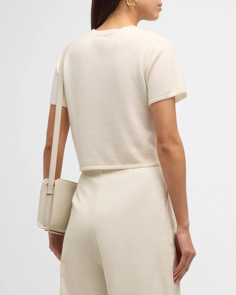 Sablyn Charleston Short-Sleeve Cashmere Sweater 3