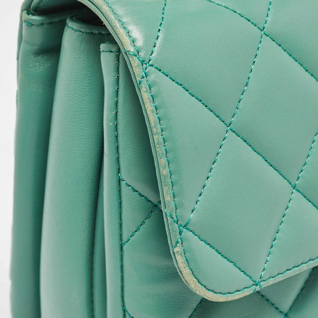 Chanel Chanel Aqua Green Quilted Leather Small Trendy CC Flap Bag 10