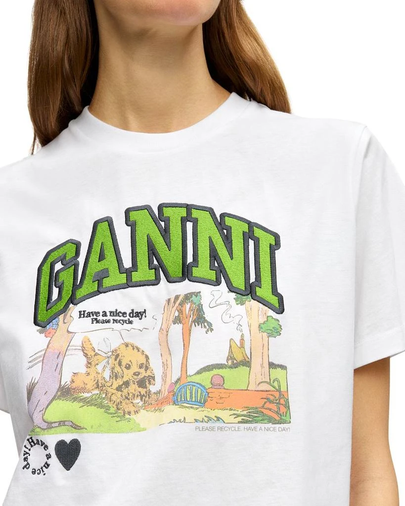 Ganni Logo Graphic Tee 4