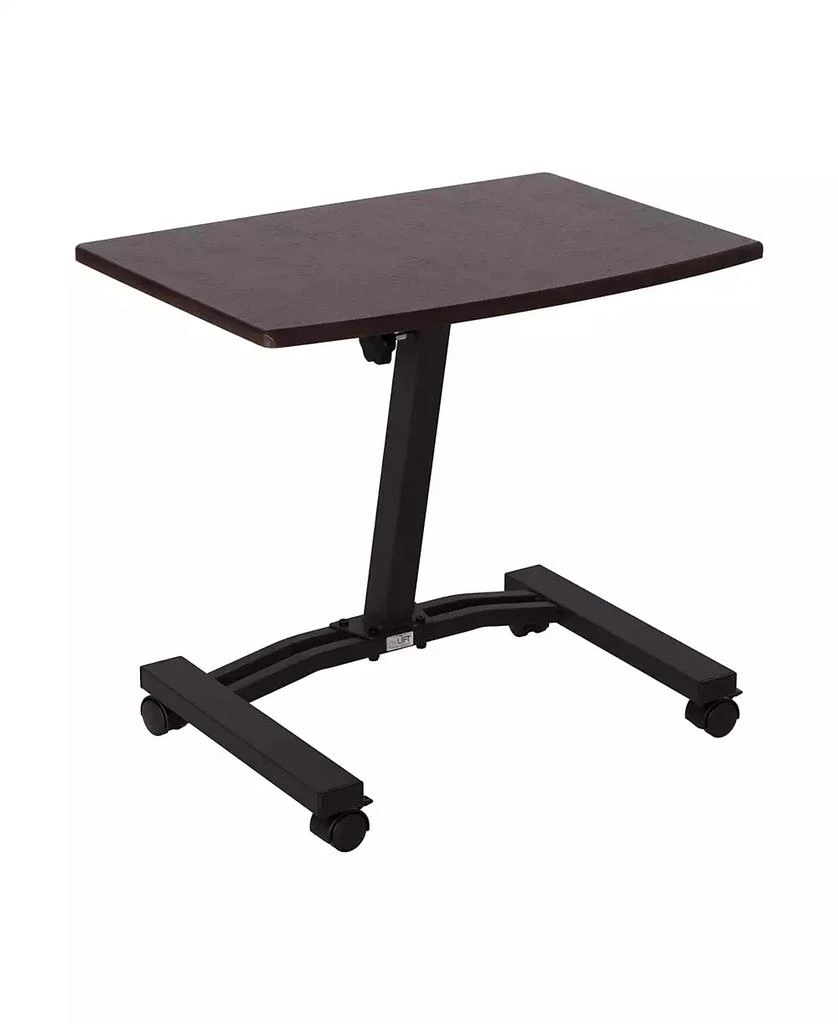 Seville Classics Mobile Laptop Desk Cart With Side Table 5